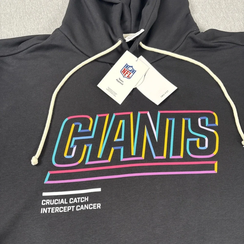 AUTHENTIC Nike New York Giants Men's 2025 Crucial Catch NFL Sideline Hoodie XL